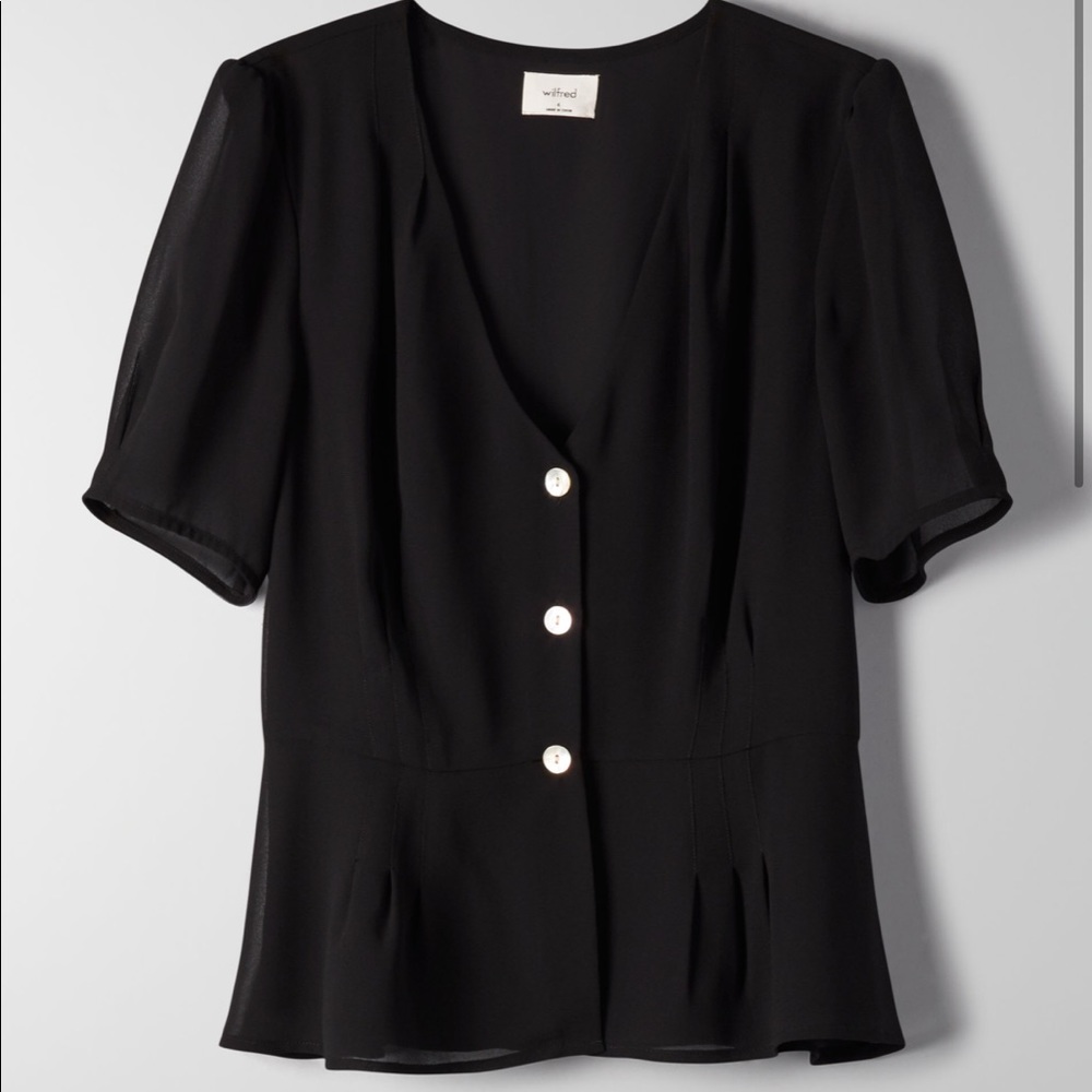 WILFRED BUTTON FRONT BLOUSE